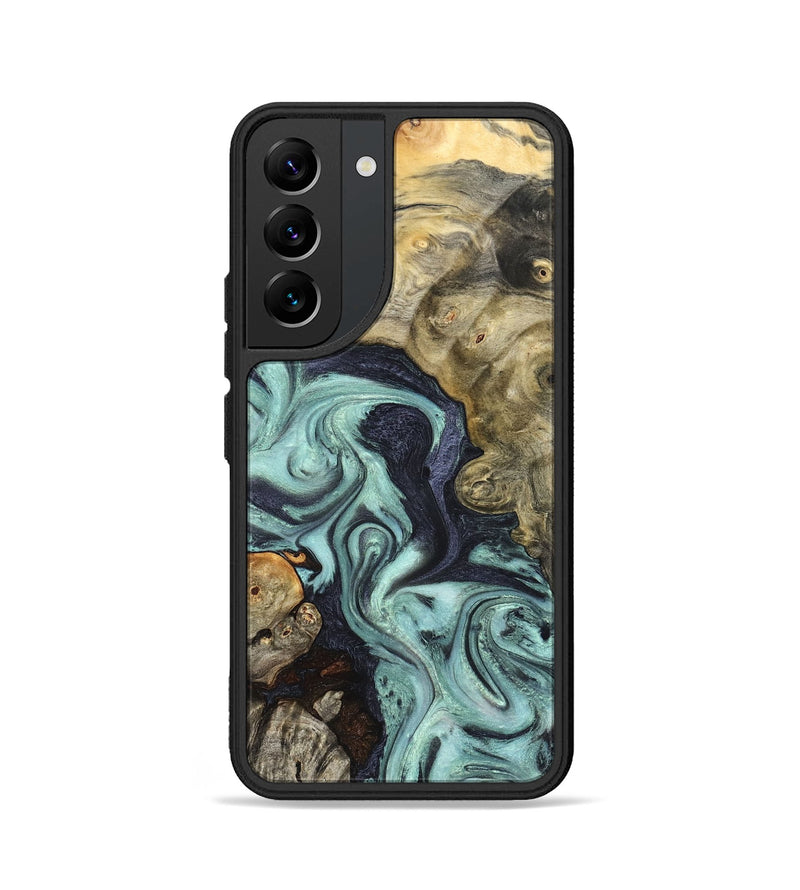 Galaxy S22 Wood Phone Case - Elena (Green, 823525)