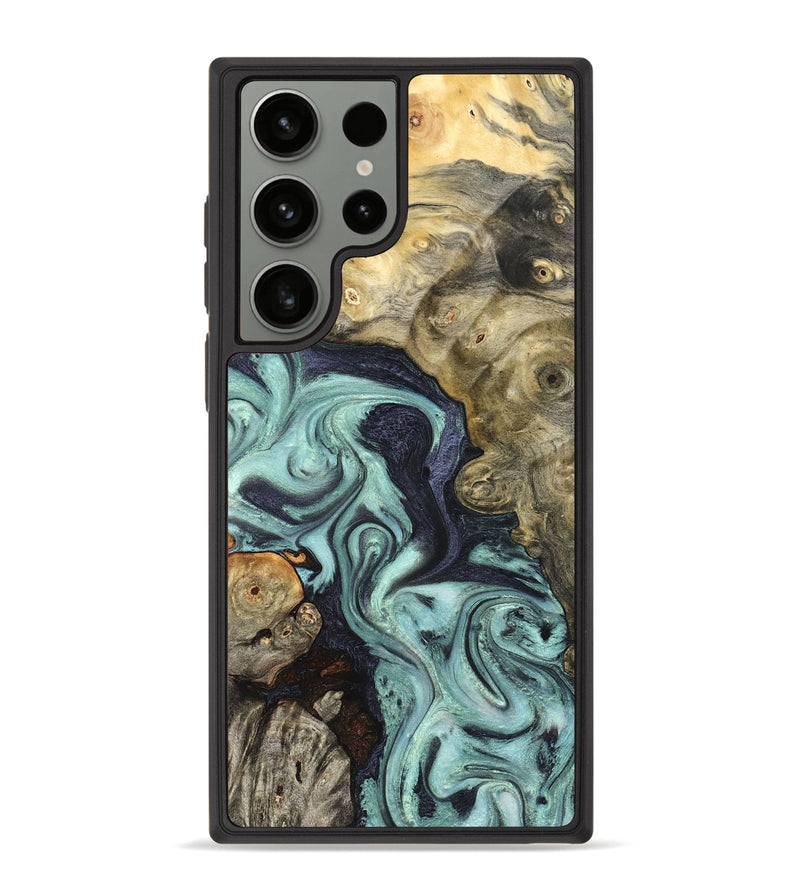 Galaxy S23 Ultra Wood Phone Case - Elena (Green, 823525)