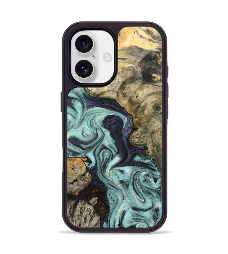 iPhone 17 Wood Phone Case - Elena (Green, 823525)