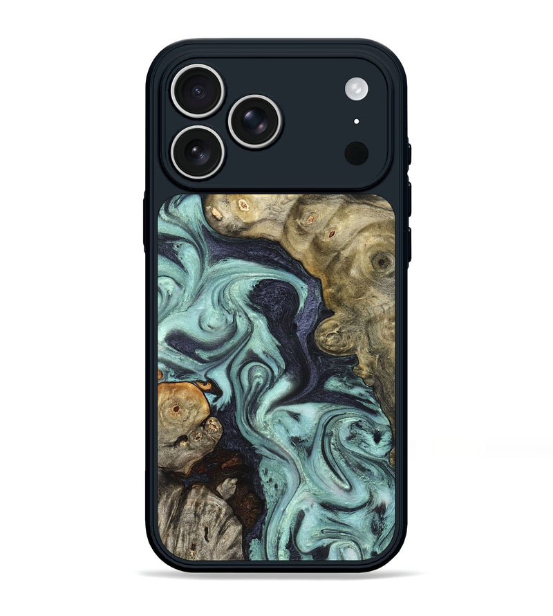 iPhone 17 Pro Max Wood Phone Case - Elena (Green, 823525)