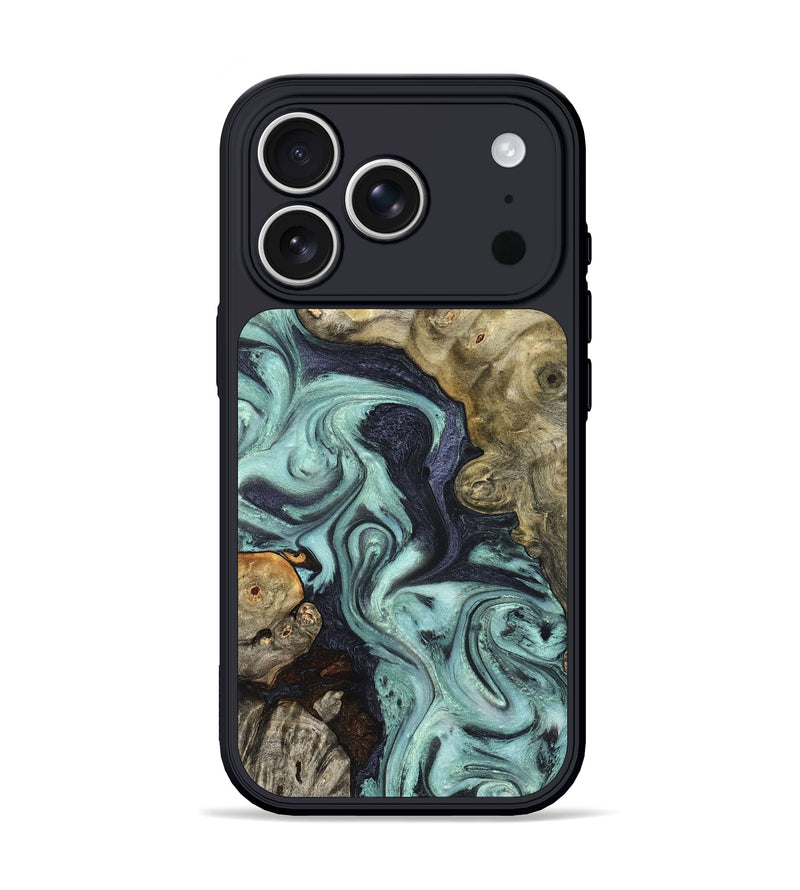 iPhone 17 Pro Wood Phone Case - Elena (Green, 823525)