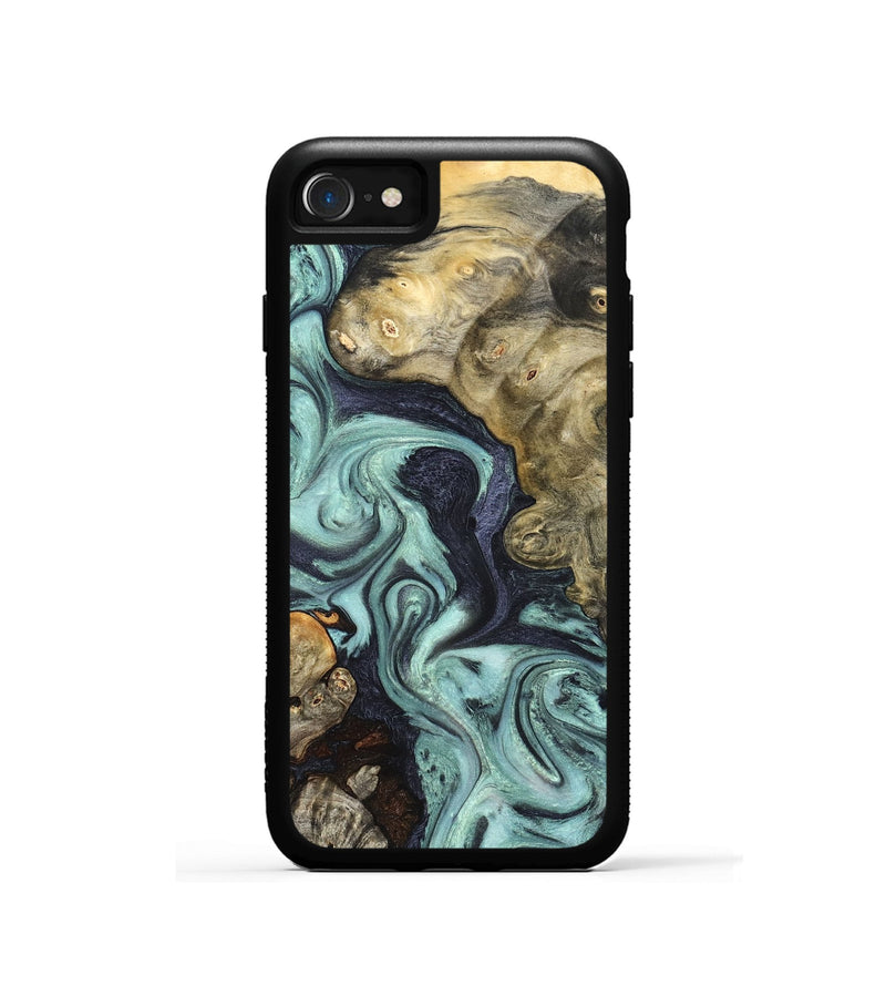 iPhone SE Wood Phone Case - Elena (Green, 823525)