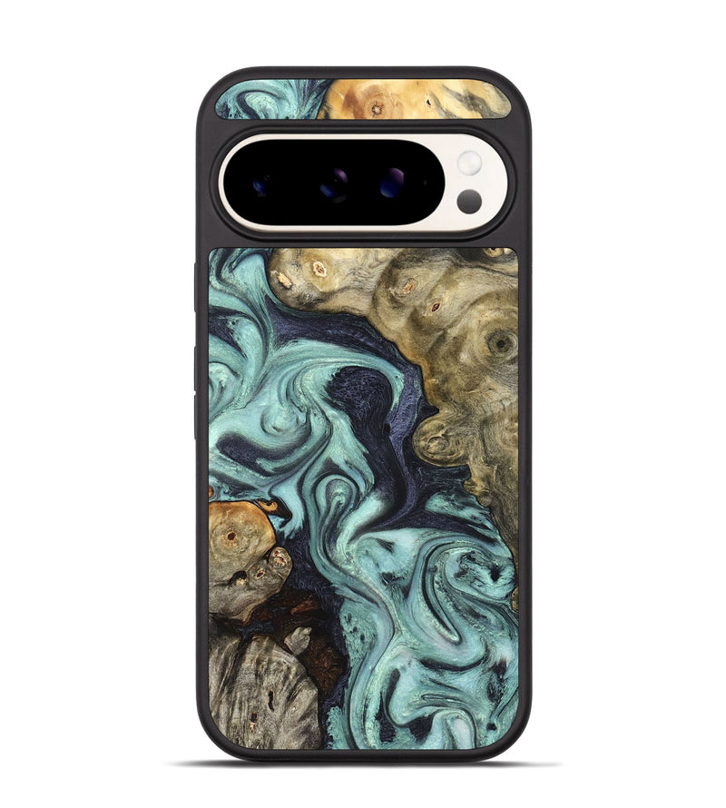 Pixel 9 Wood Phone Case - Elena (Green, 823525)
