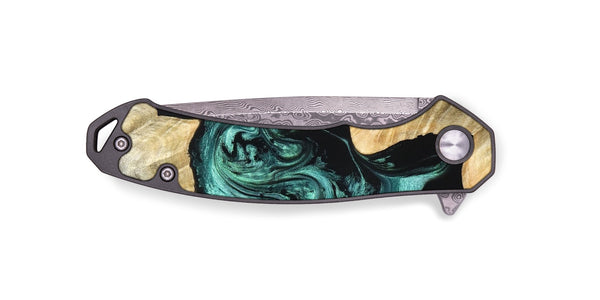 EDC Wood Pocket Knife - Kevon (Green, 823526)
