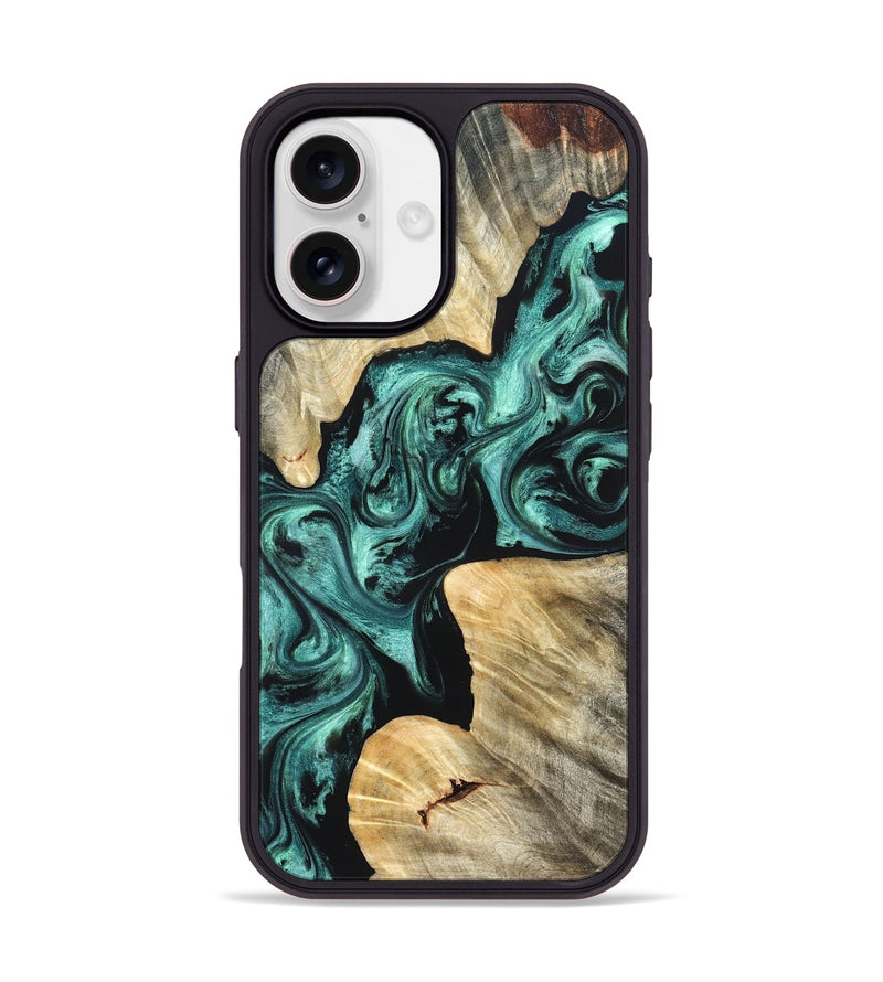 iPhone 17 Wood Phone Case - Kevon (Green, 823526)