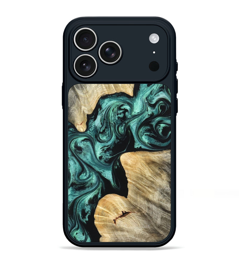 iPhone 17 Pro Max Wood Phone Case - Kevon (Green, 823526)
