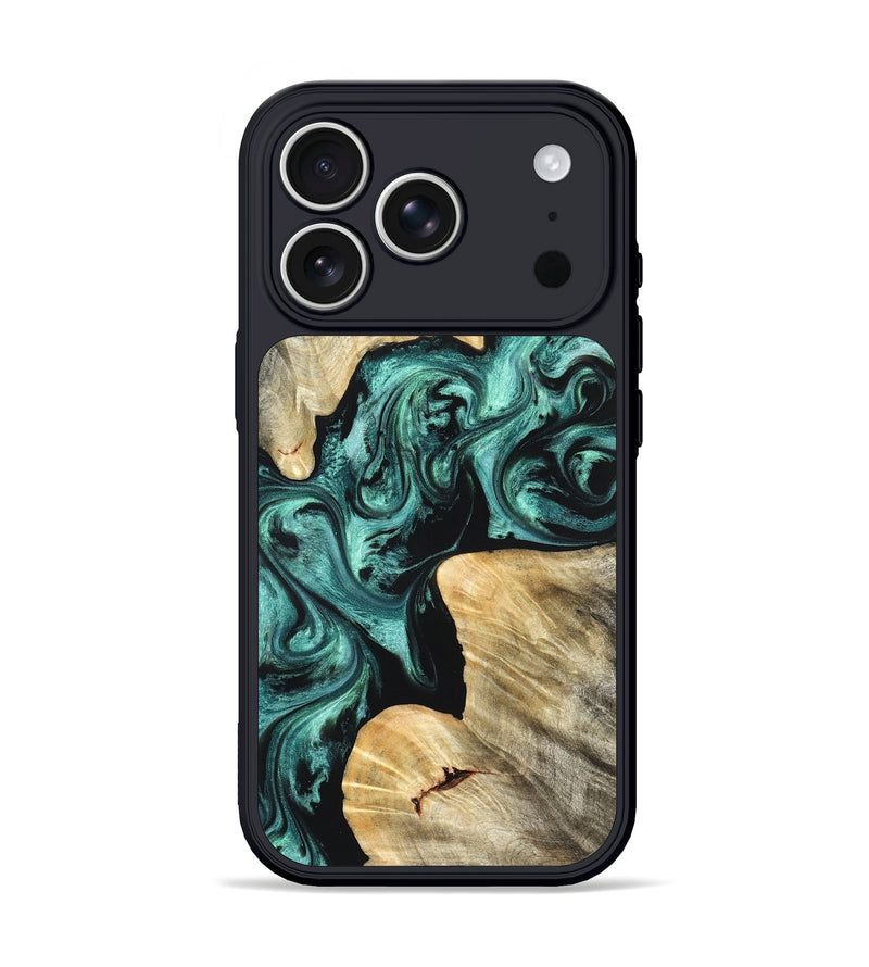 iPhone 17 Pro Wood Phone Case - Kevon (Green, 823526)