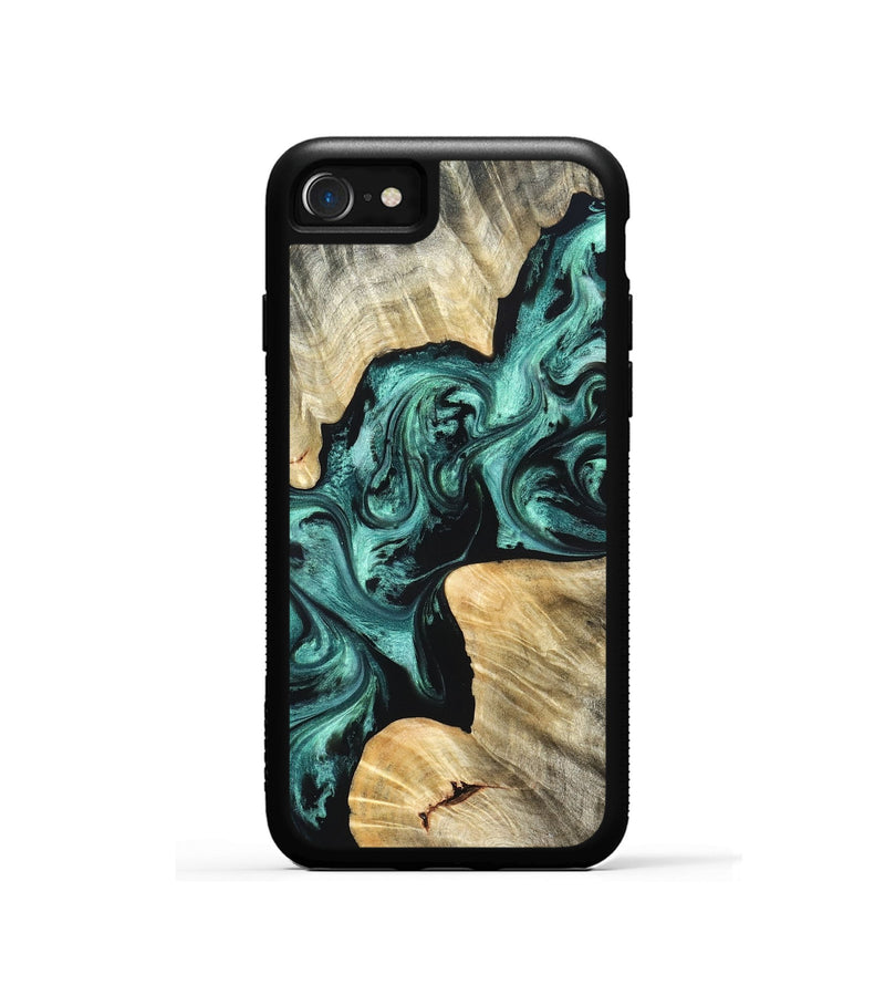 iPhone SE Wood Phone Case - Kevon (Green, 823526)