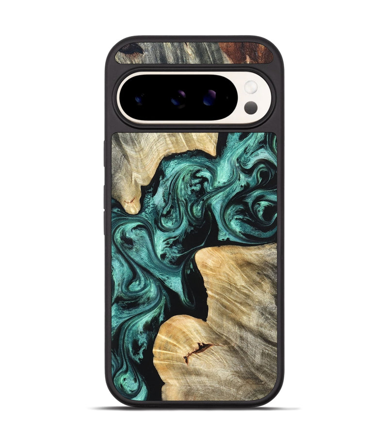 Pixel 9 Pro Wood Phone Case - Kevon (Green, 823526)
