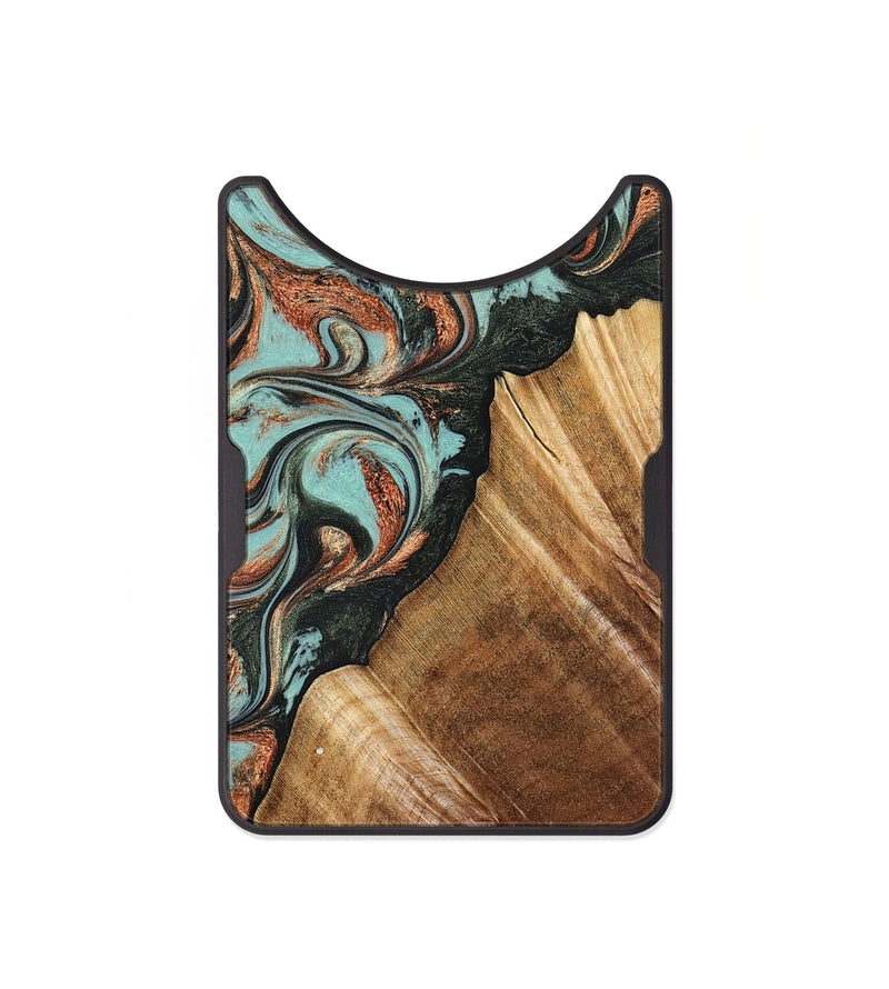 Alloy Wood Wallet - Eboni (Green, 823527)