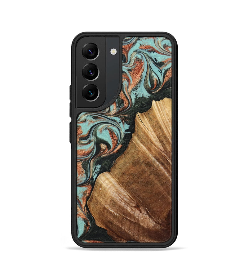 Galaxy S22 Wood Phone Case - Eboni (Green, 823527)