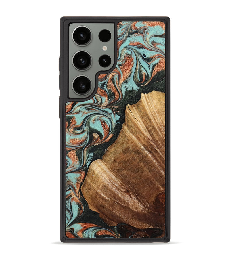 Galaxy S23 Ultra Wood Phone Case - Eboni (Green, 823527)