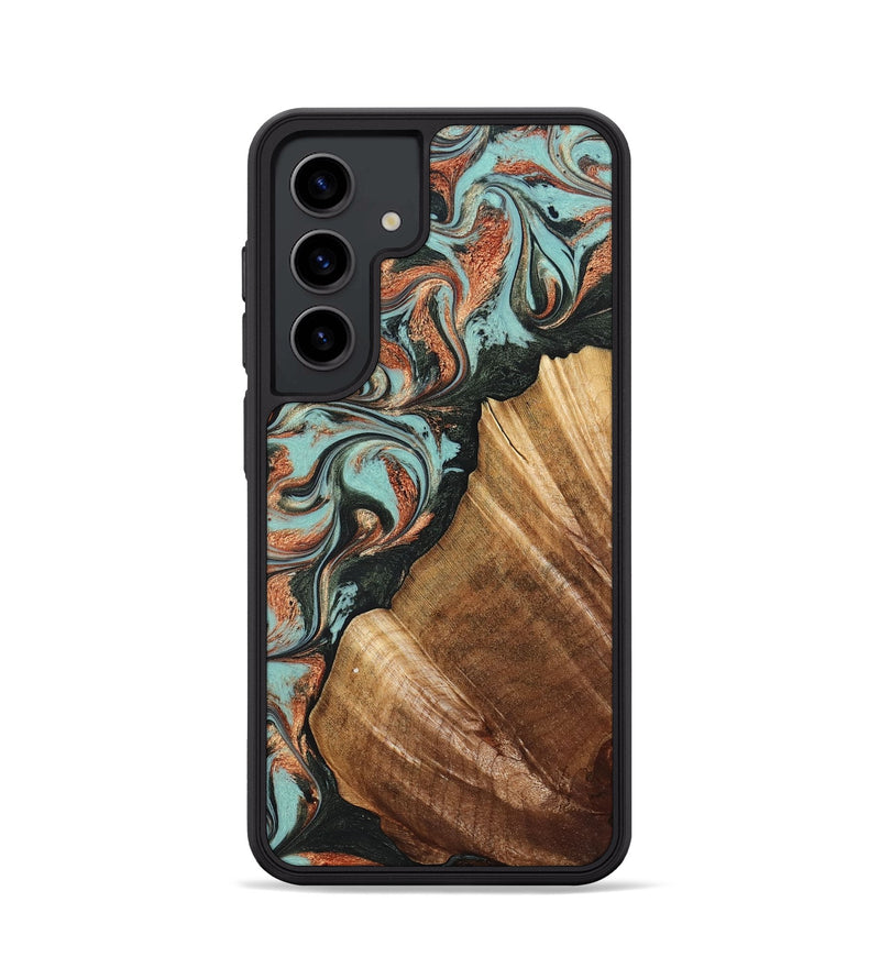 Galaxy S24 Wood Phone Case - Eboni (Green, 823527)