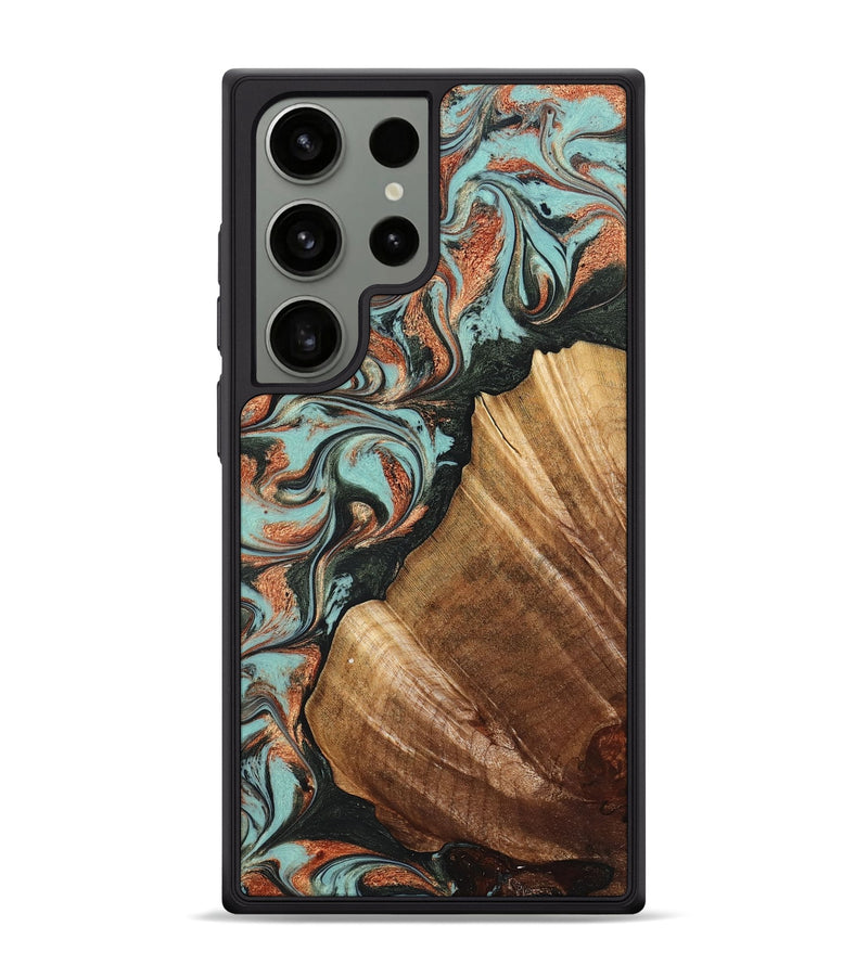 Galaxy S24 Ultra Wood Phone Case - Eboni (Green, 823527)