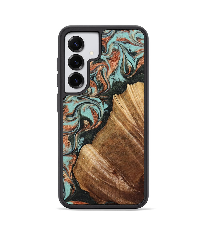Galaxy S25 Wood Phone Case - Eboni (Green, 823527)