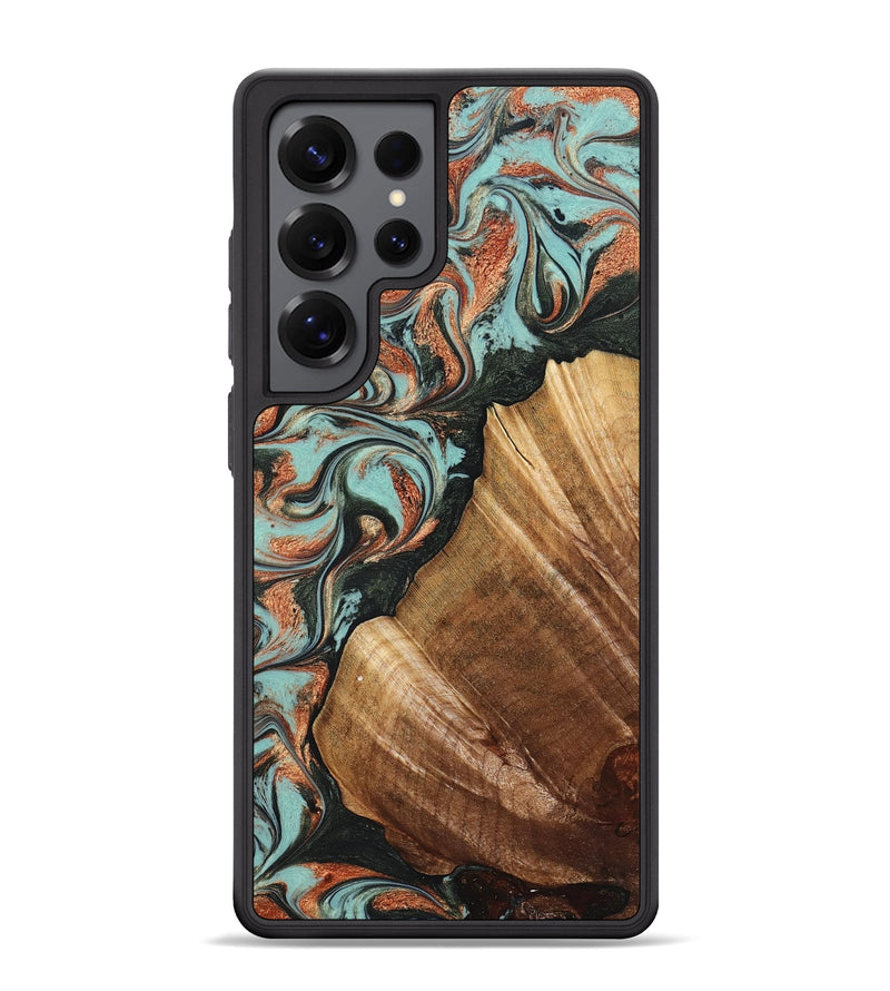 Galaxy S25 Ultra Wood Phone Case - Eboni (Green, 823527)