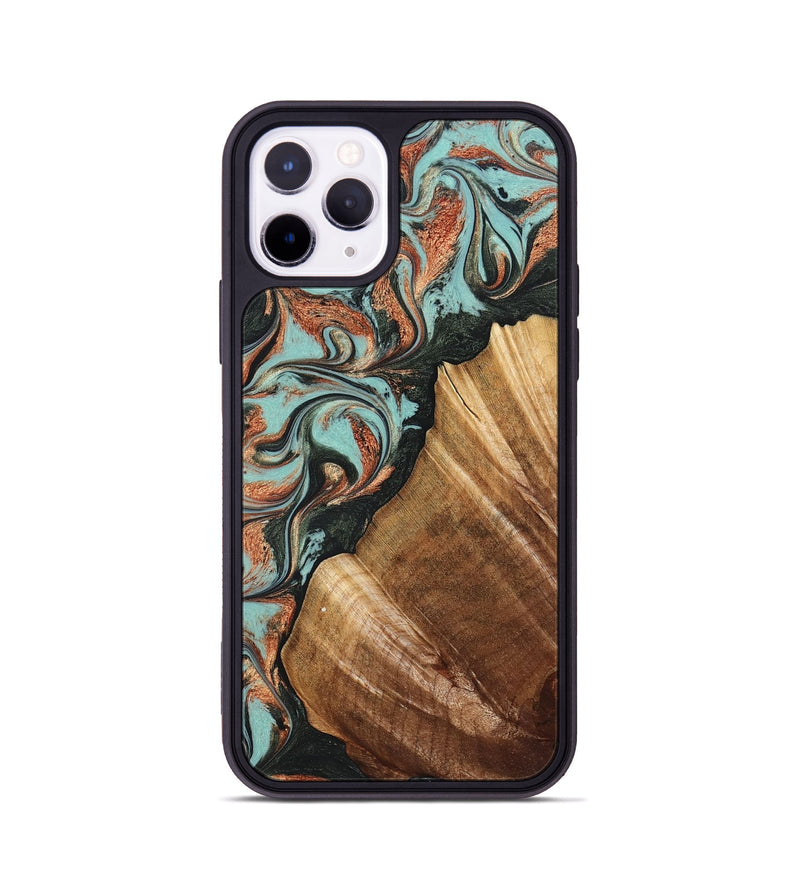 iPhone 11 Pro Wood Phone Case - Eboni (Green, 823527)