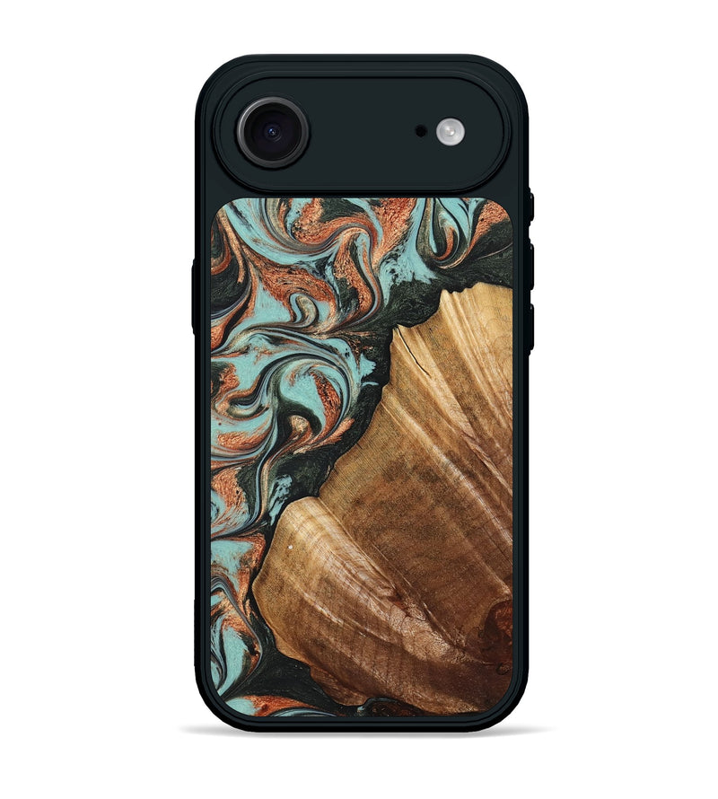 iPhone 17 Air Wood Phone Case - Eboni (Green, 823527)