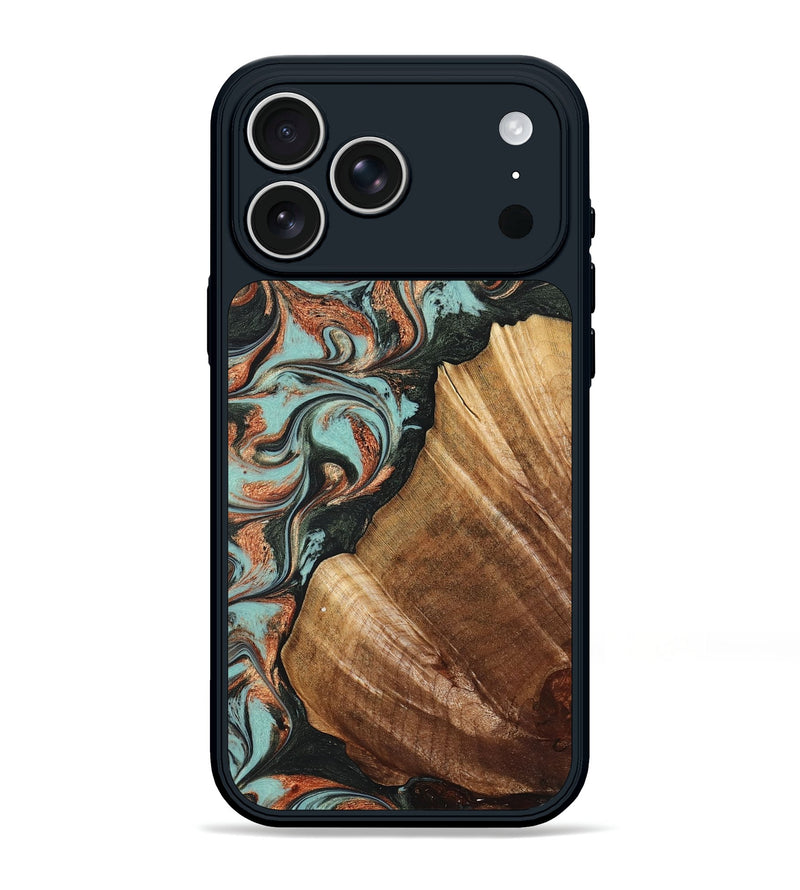 iPhone 17 Pro Max Wood Phone Case - Eboni (Green, 823527)