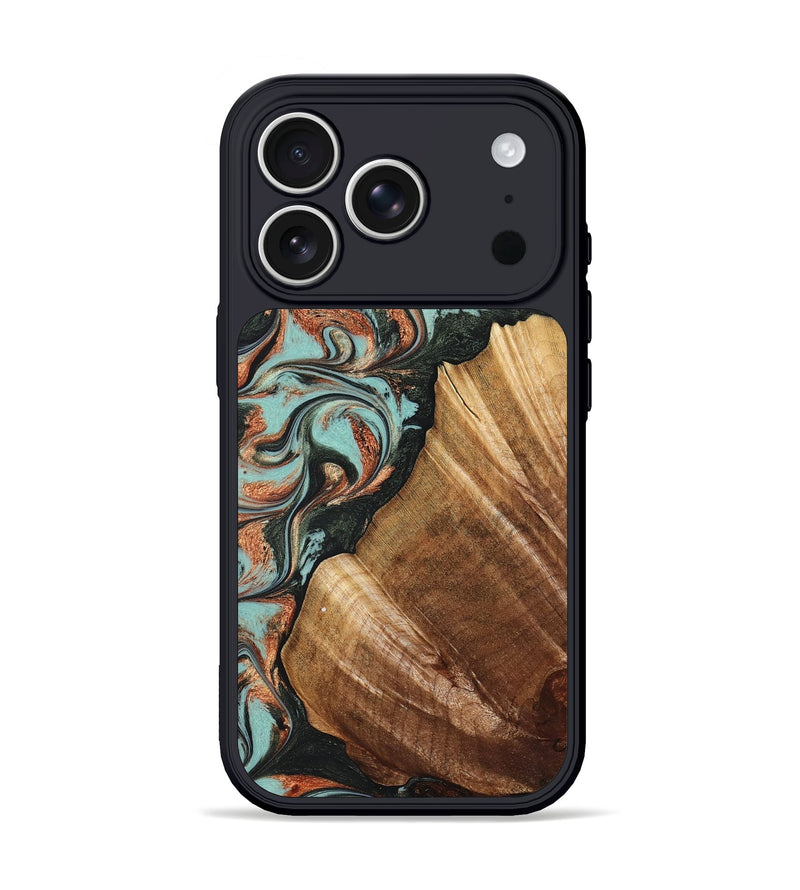 iPhone 17 Pro Wood Phone Case - Eboni (Green, 823527)