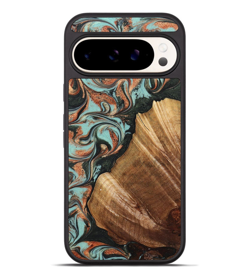 Pixel 9 Pro XL Wood Phone Case - Eboni (Green, 823527)