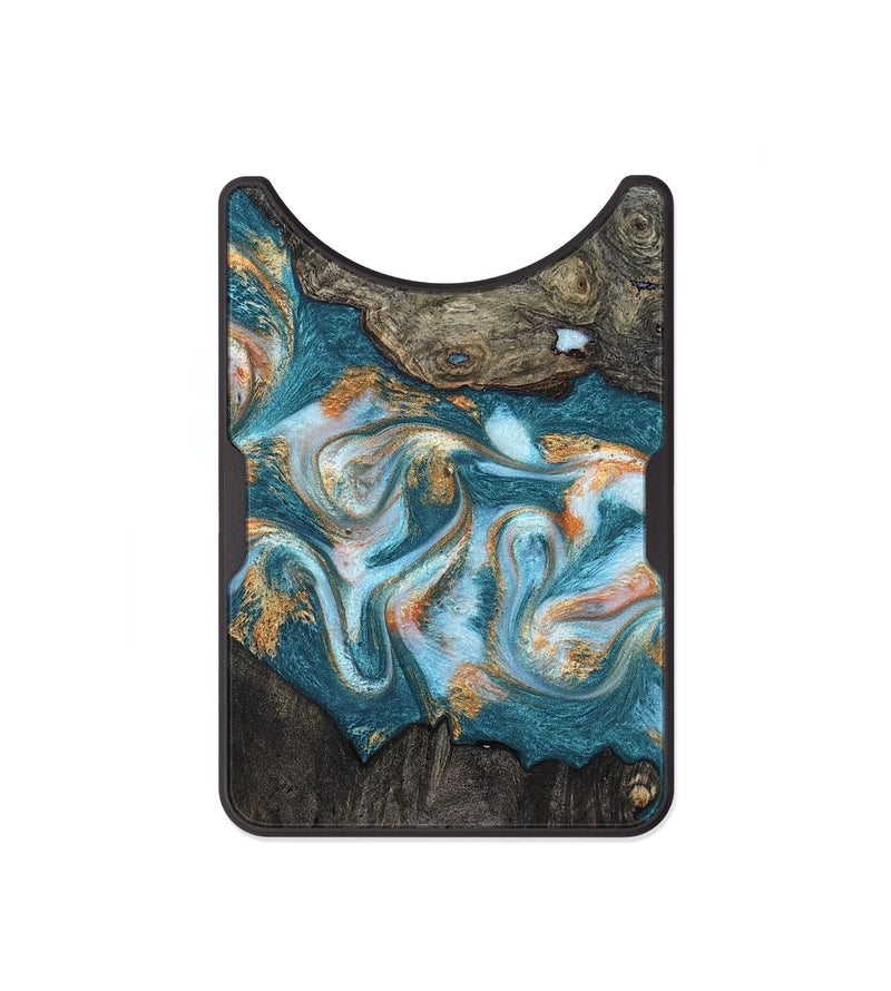 Alloy Wood Wallet - Elio (Teal & Gold, 823528)