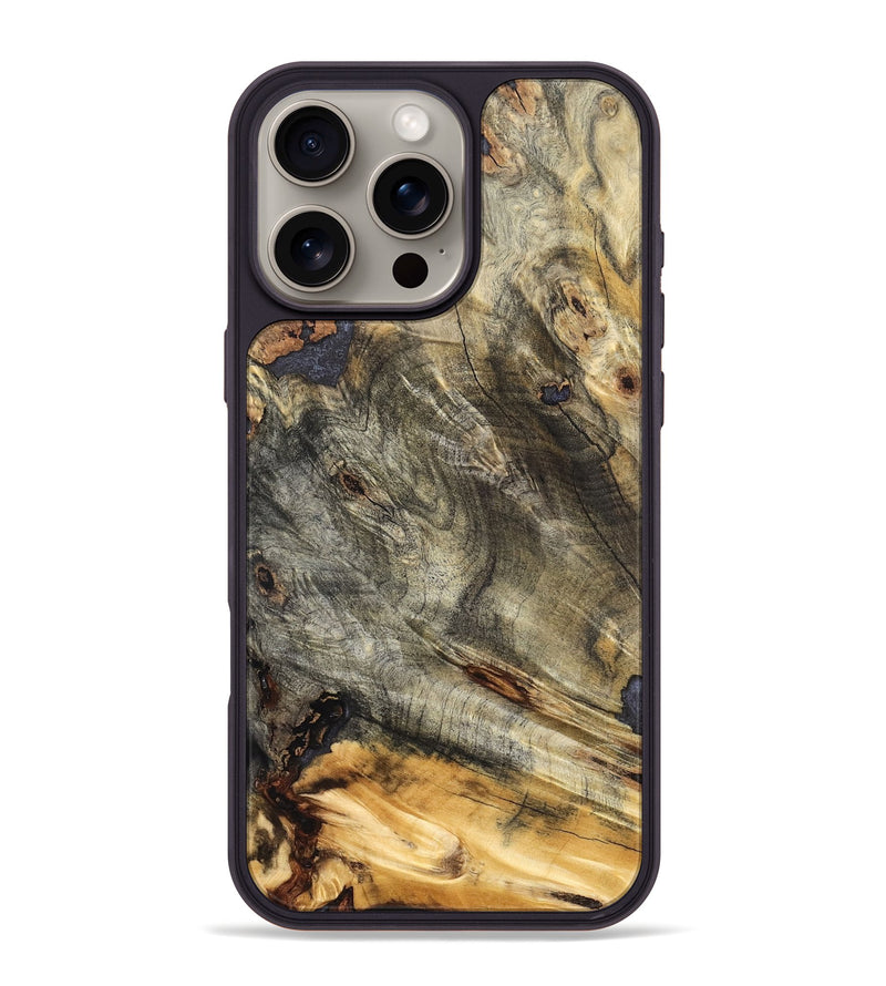 iPhone 16 Pro Max Wood Phone Case - Lida (Wood Burl, 823533)