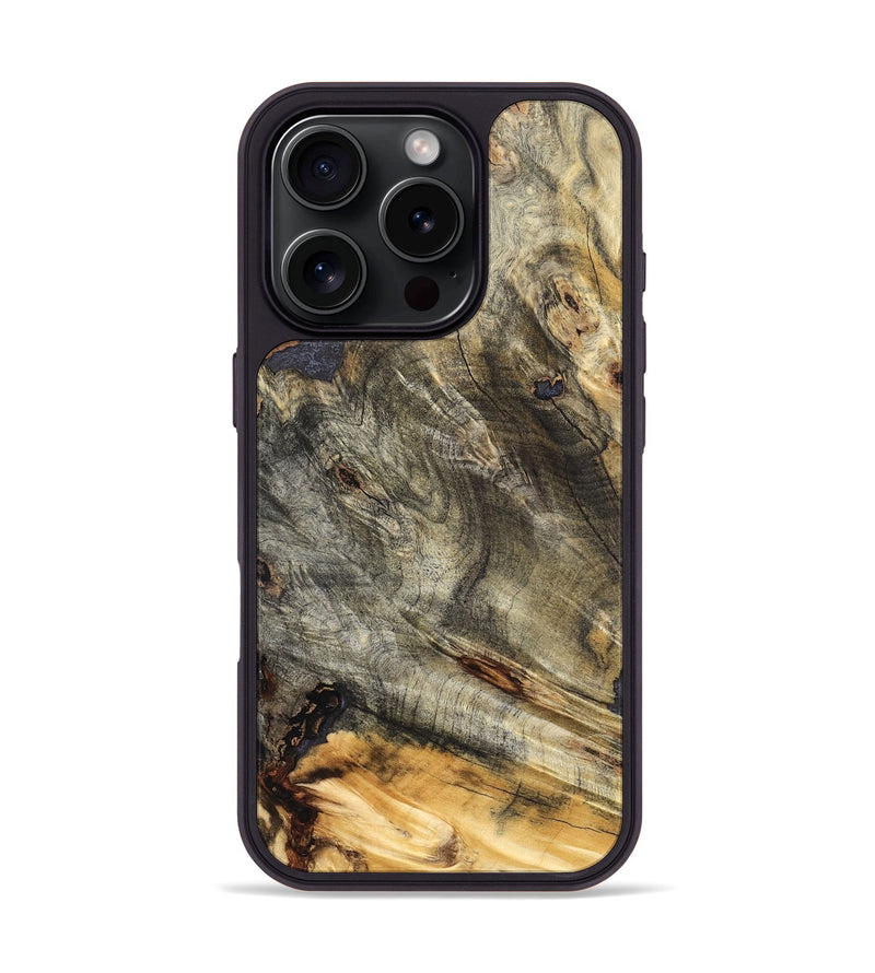 iPhone 16 Pro Wood Phone Case - Lida (Wood Burl, 823533)