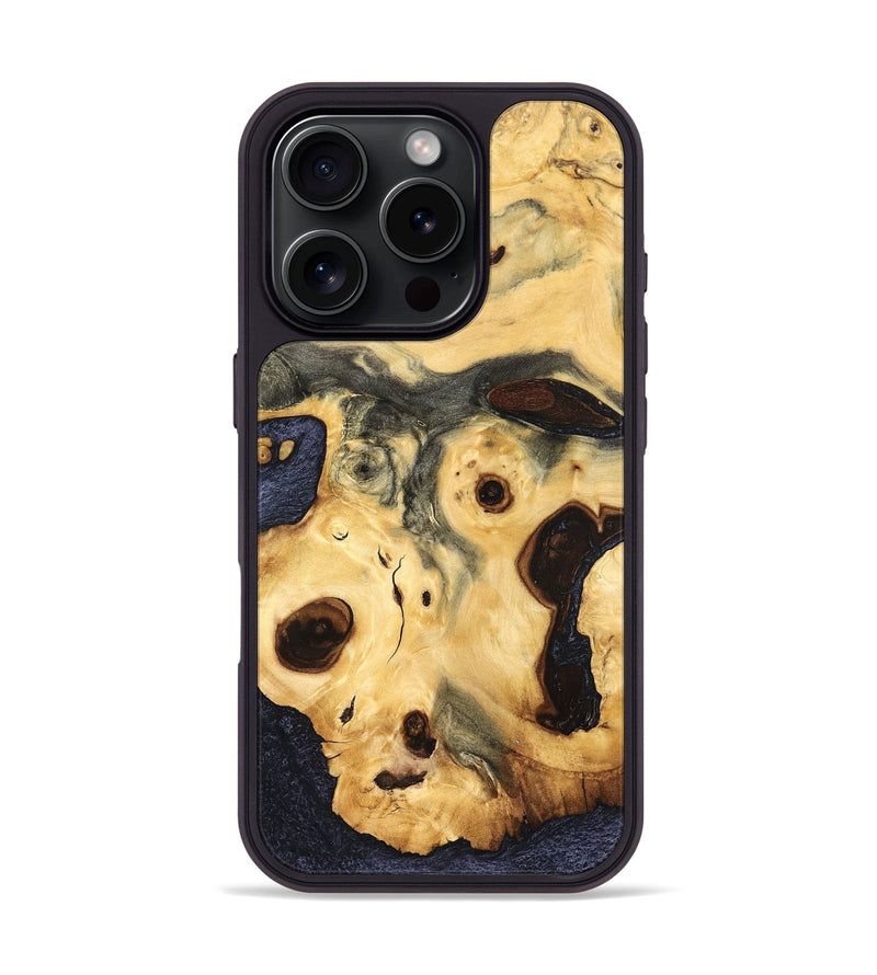 iPhone 16 Pro Wood Phone Case - Davonte (Wood Burl, 823534)