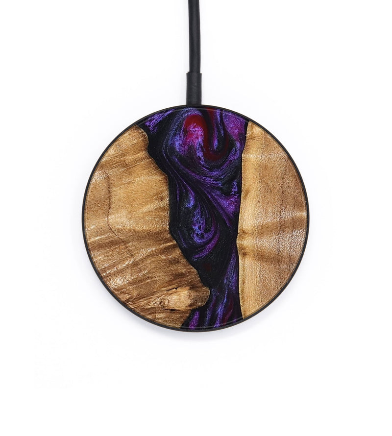 Circle Wood Wireless Charger - Gemma (Purple, 823535)