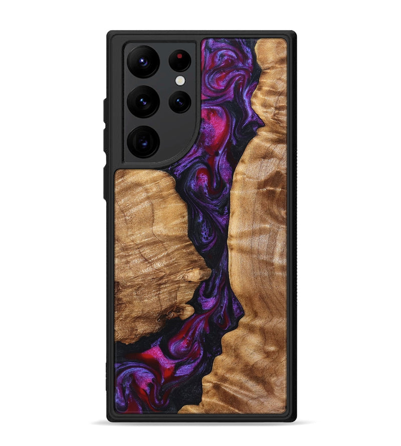 Galaxy S22 Ultra Wood Phone Case - Gemma (Purple, 823535)