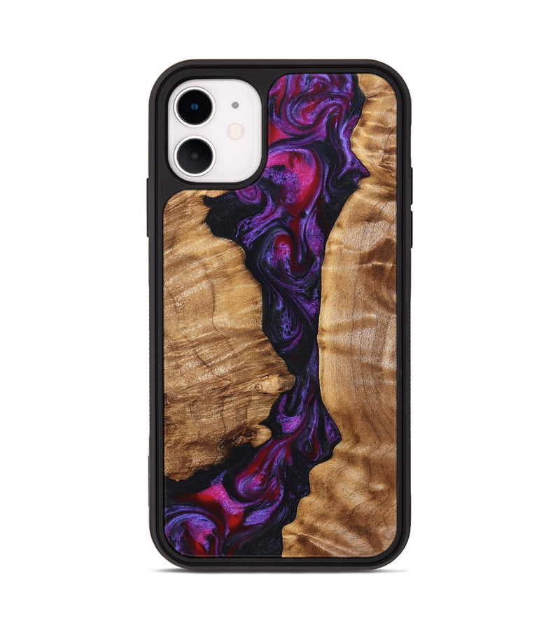 iPhone 11 Wood Phone Case - Gemma (Purple, 823535)