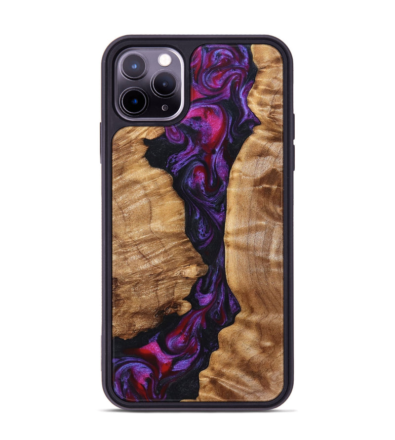 iPhone 11 Pro Max Wood Phone Case - Gemma (Purple, 823535)