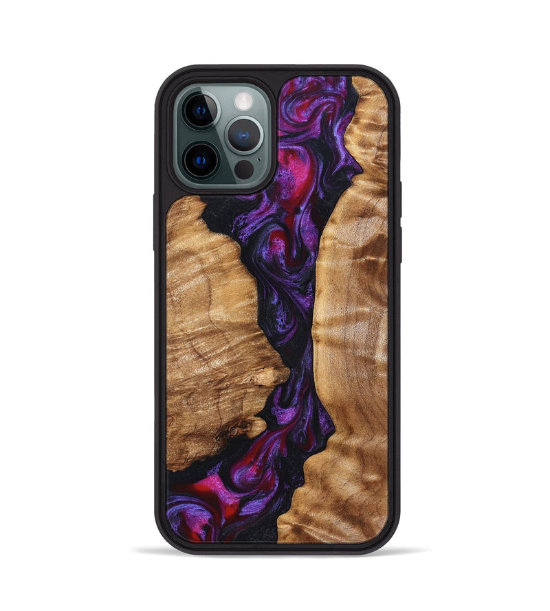 iPhone 12 Pro Wood Phone Case - Gemma (Purple, 823535)