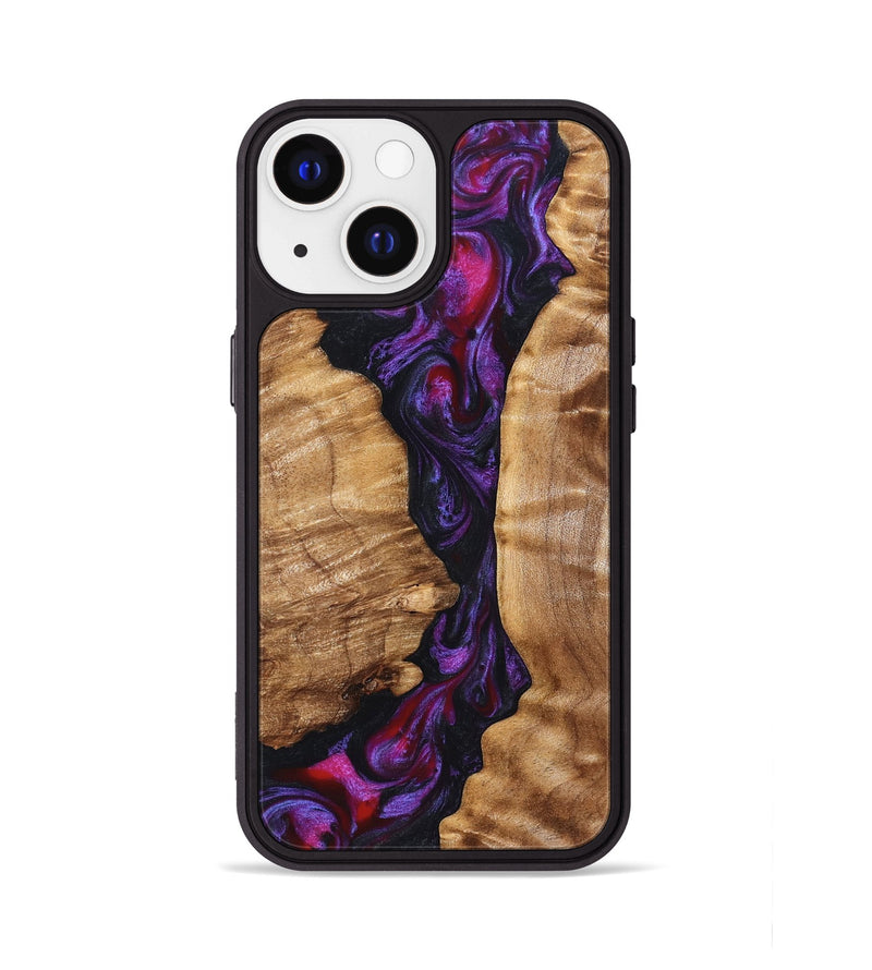 iPhone 13 Wood Phone Case - Gemma (Purple, 823535)