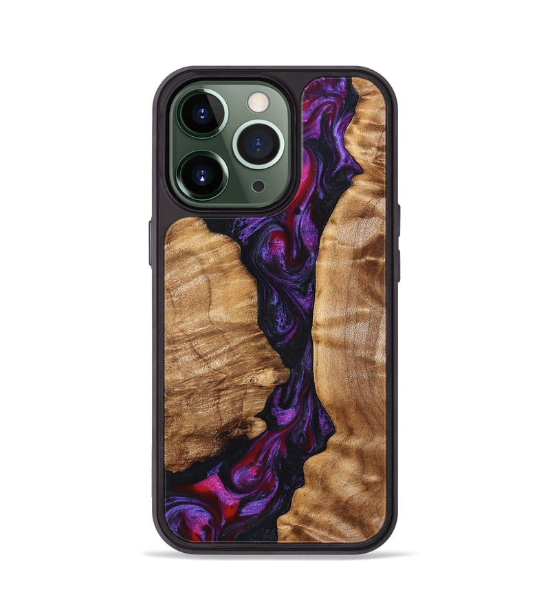 iPhone 13 Pro Wood Phone Case - Gemma (Purple, 823535)