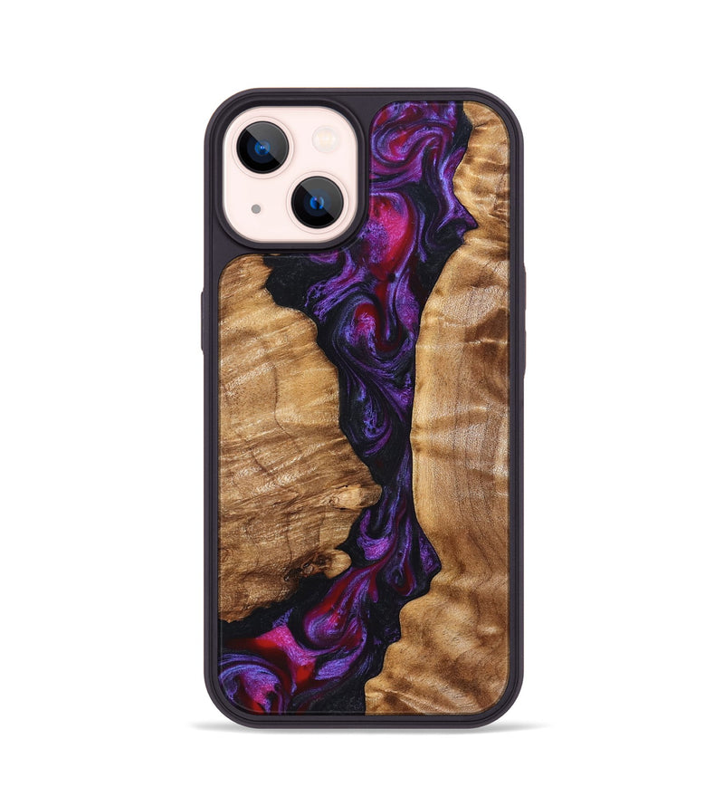 iPhone 14 Wood Phone Case - Gemma (Purple, 823535)