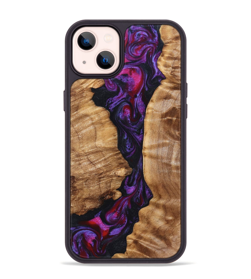 iPhone 14 Plus Wood Phone Case - Gemma (Purple, 823535)