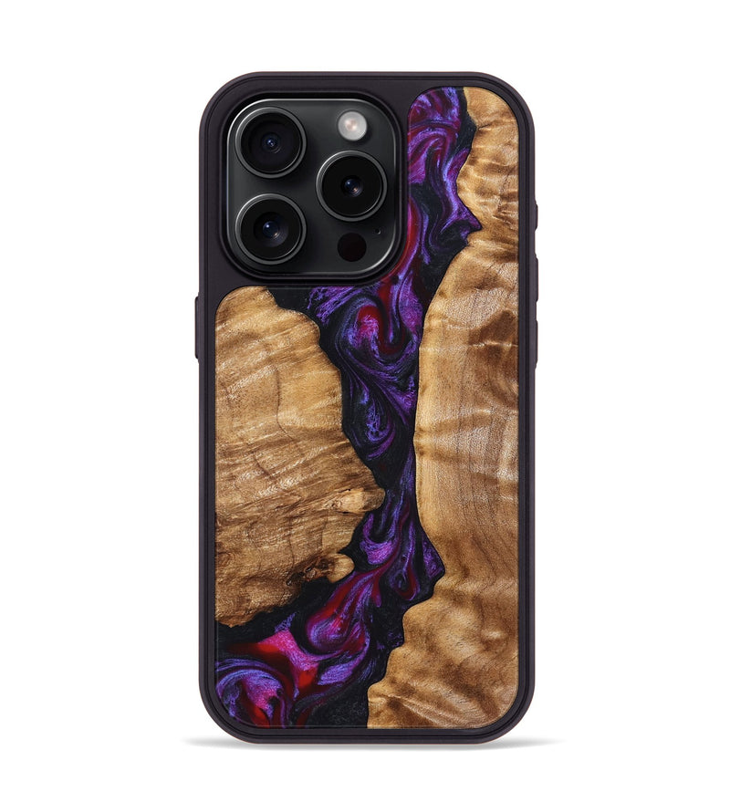 iPhone 15 Pro Wood Phone Case - Gemma (Purple, 823535)