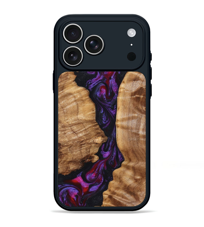 iPhone 17 Pro Max Wood Phone Case - Gemma (Purple, 823535)