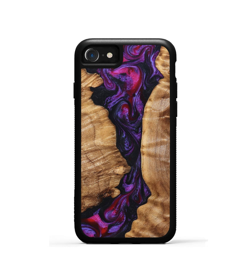 iPhone SE Wood Phone Case - Gemma (Purple, 823535)