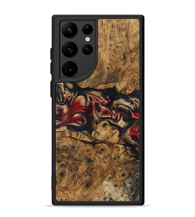 Galaxy S22 Ultra Wood Phone Case - Tawanna (Red, 823536)
