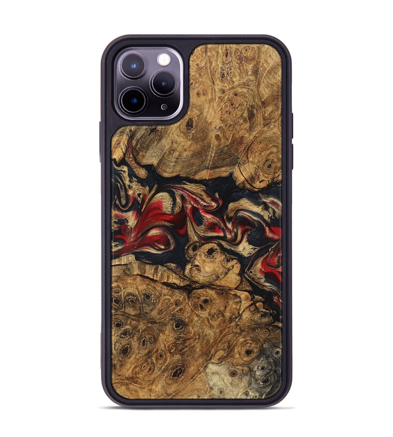 iPhone 11 Pro Max Wood Phone Case - Tawanna (Red, 823536)