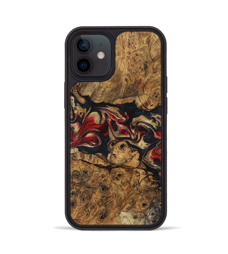 iPhone 12 Wood Phone Case - Tawanna (Red, 823536)