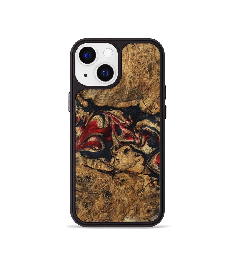 iPhone 13 mini Wood Phone Case - Tawanna (Red, 823536)
