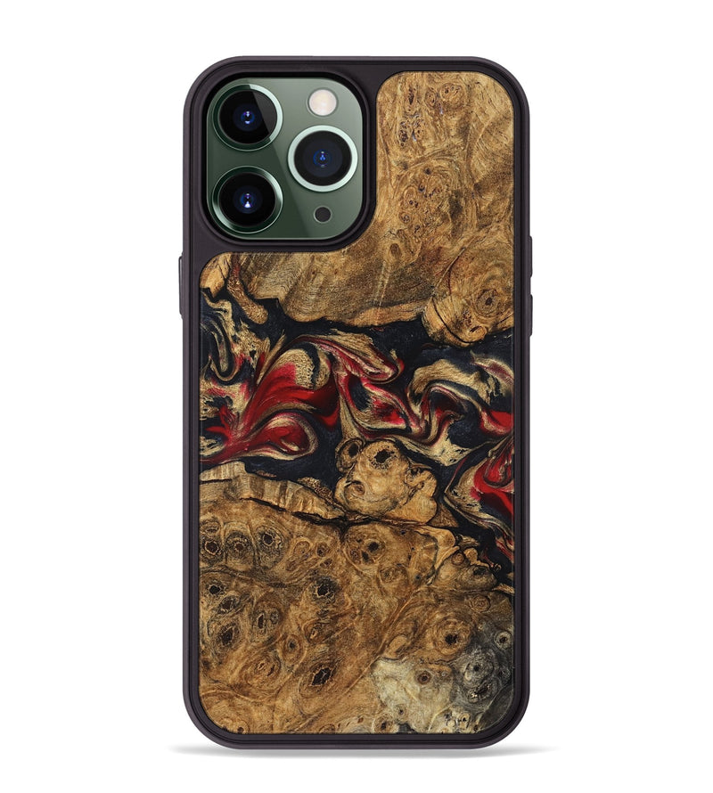 iPhone 13 Pro Max Wood Phone Case - Tawanna (Red, 823536)