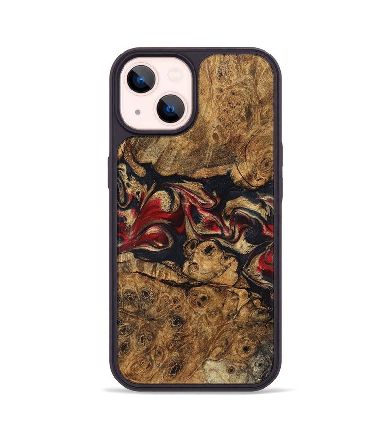 iPhone 14 Wood Phone Case - Tawanna (Red, 823536)