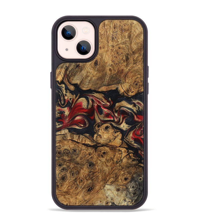 iPhone 14 Plus Wood Phone Case - Tawanna (Red, 823536)