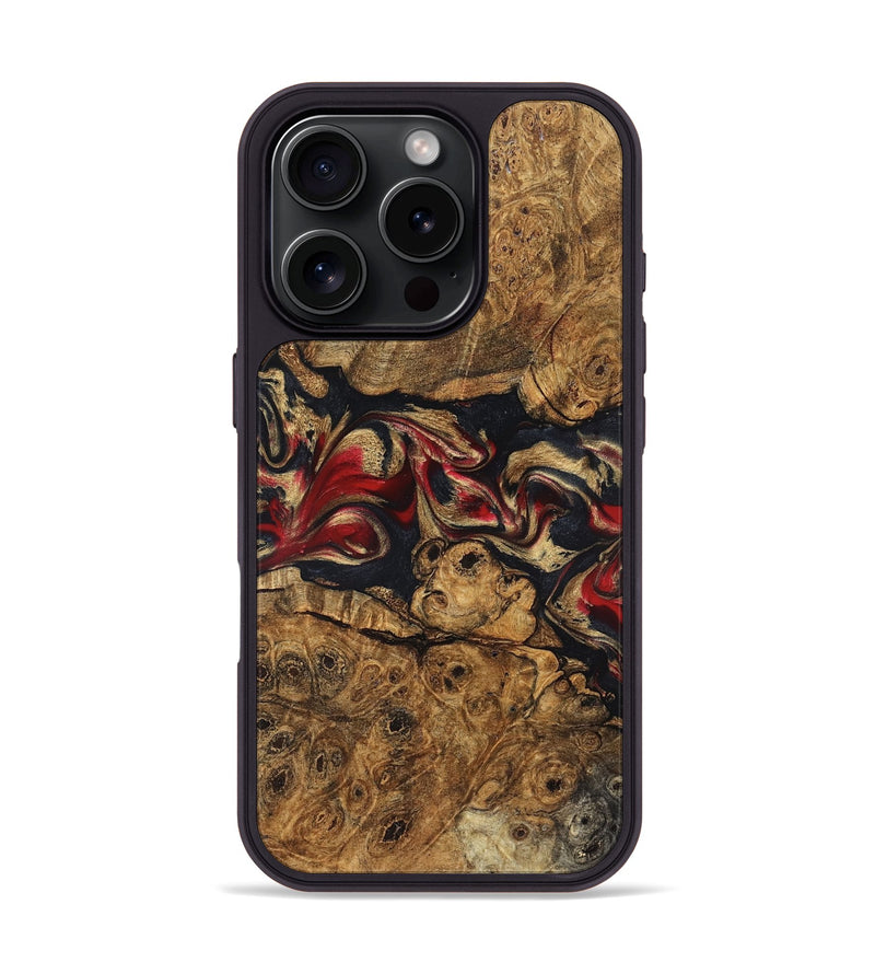 iPhone 16 Pro Wood Phone Case - Tawanna (Red, 823536)