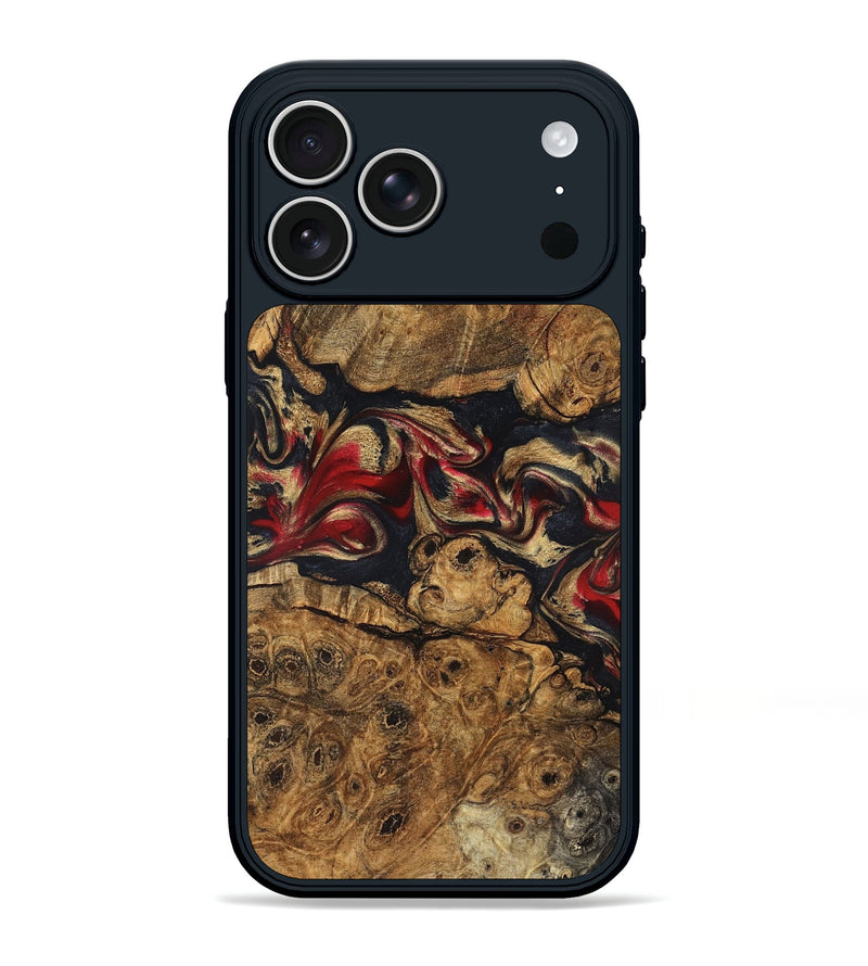 iPhone 17 Pro Max Wood Phone Case - Tawanna (Red, 823536)